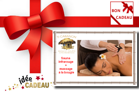 1 séance de sauna infrarouge + 1 massage à la bougie (1h30) - En cas d’annulation, merci de prévenir 48h à l’avance ou votre coupon sera perdu.